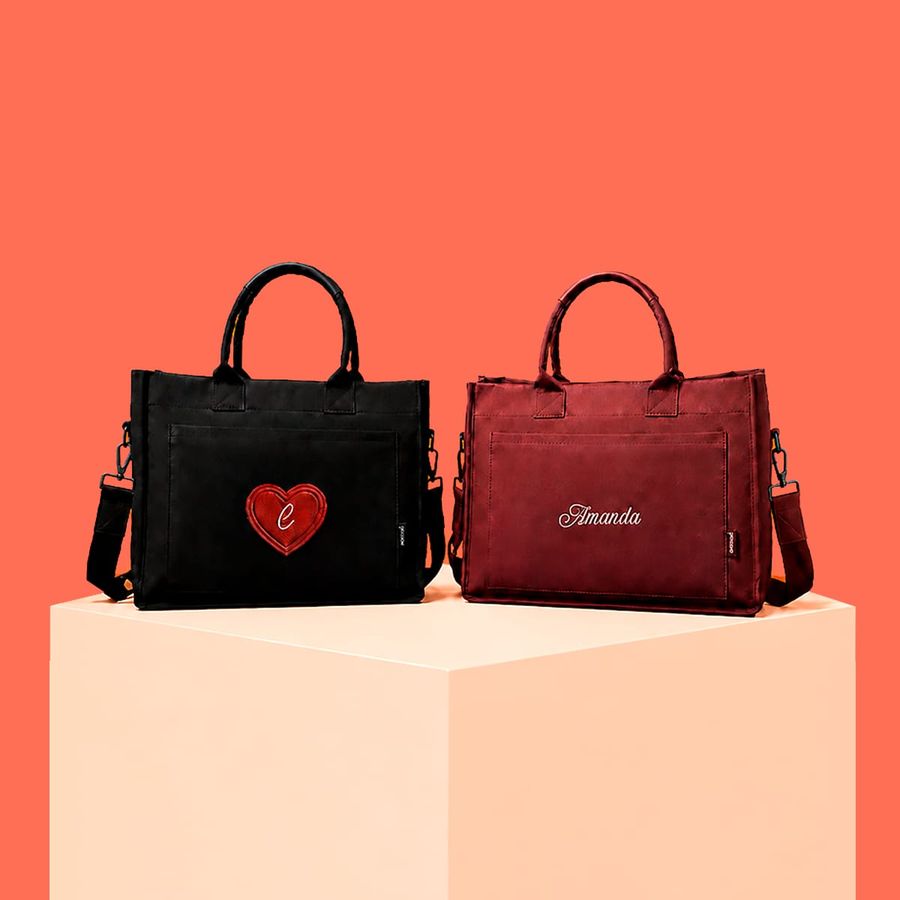 Duas bolsas Tote Mini de frente
