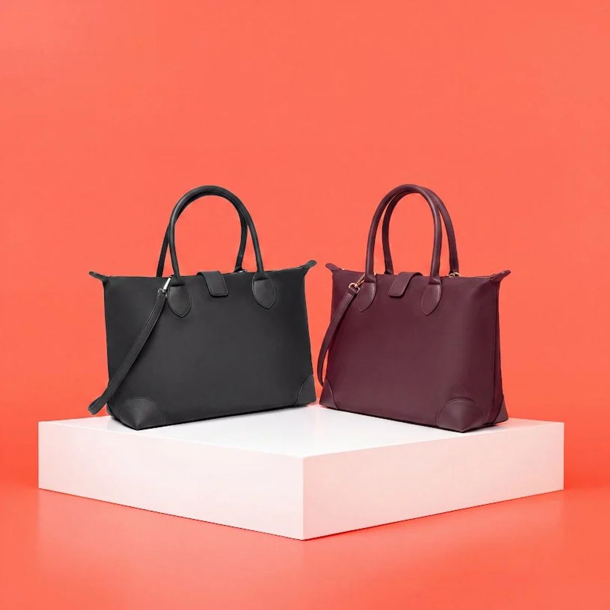2 bolsas tote city de frente.