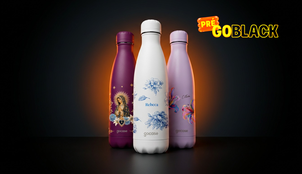 3 Garrafas Urban personalizadas, Pré GoBlack