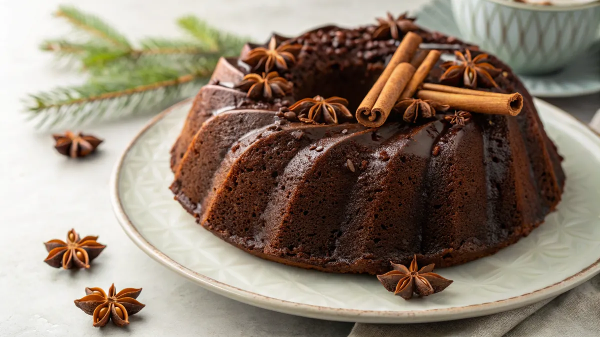 Chocoladetaart met Kerstkruiden