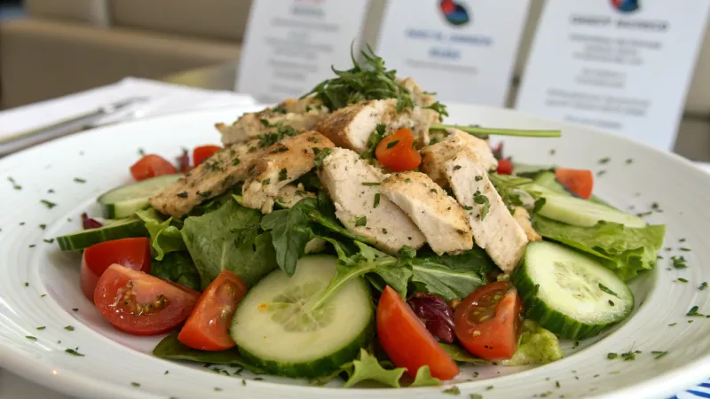 Maaltijdsalade met Kruidige Kip