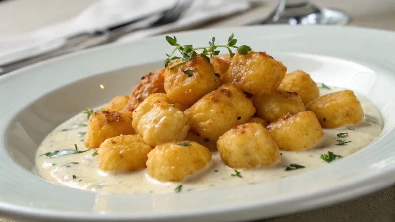Krokante Gnocchi met Dip