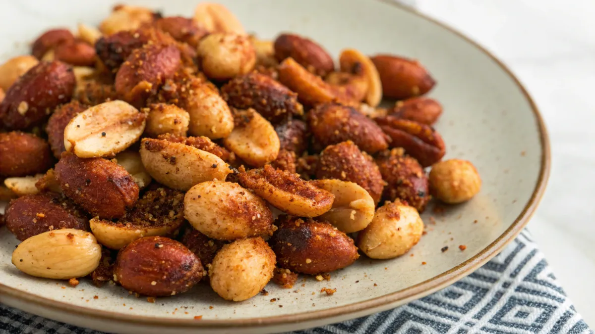 Geroosterde pinda's met Spaanse specerijen