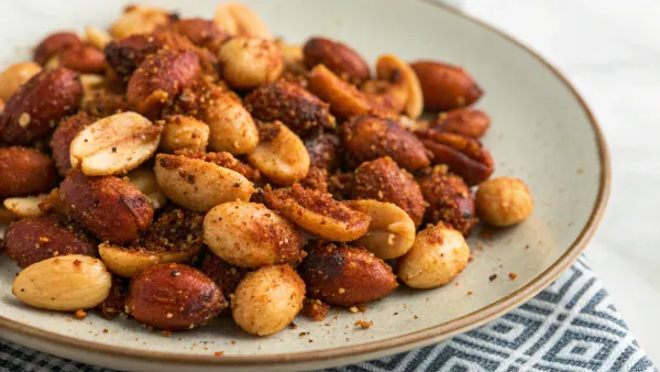 Geroosterde pinda's met Spaanse specerijen