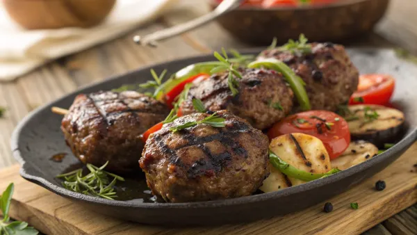 Gegrilde Hongaarse rundergehaktballetjes