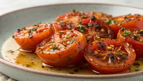 Geroosterde tomaten met specerijen