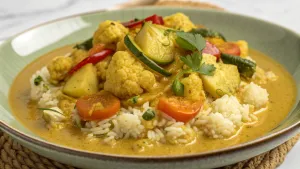 Gele Curry met Bloemkoolrijst