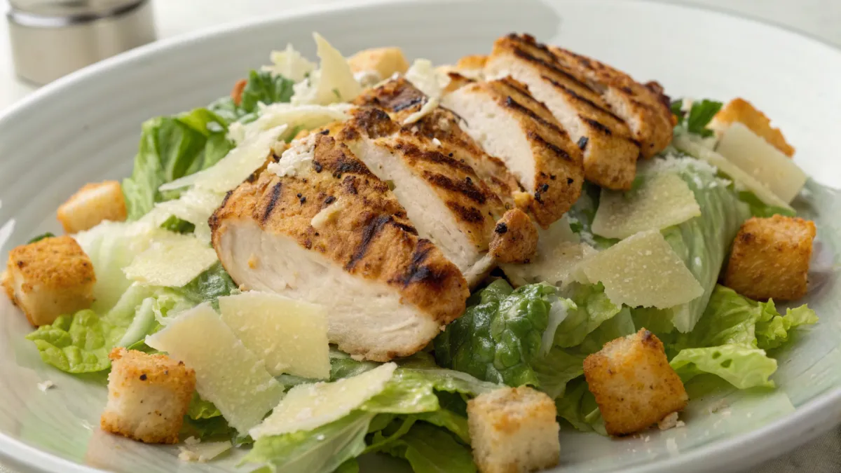 Heerlijke Caesar Salad met Gegrilde Kip