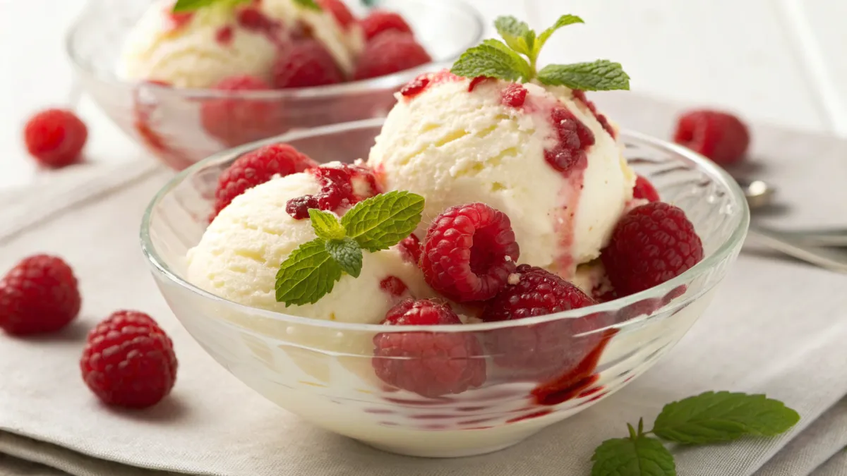 Verfrissend Kwark IJs met Aardbei