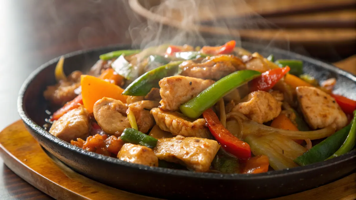 Kruidige Chinese kip met groenten