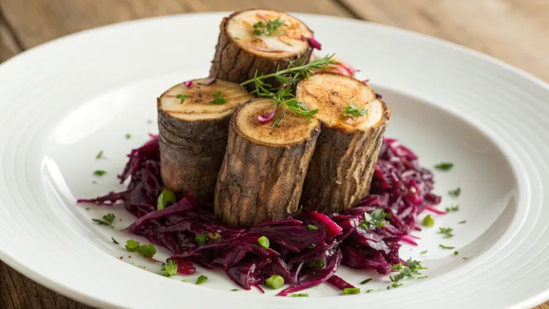 Boomstammetjes met een Twist en Diepvries Rodekool