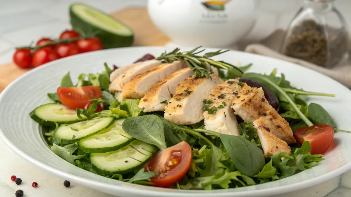 Maaltijdsalade met Kruidige Kip