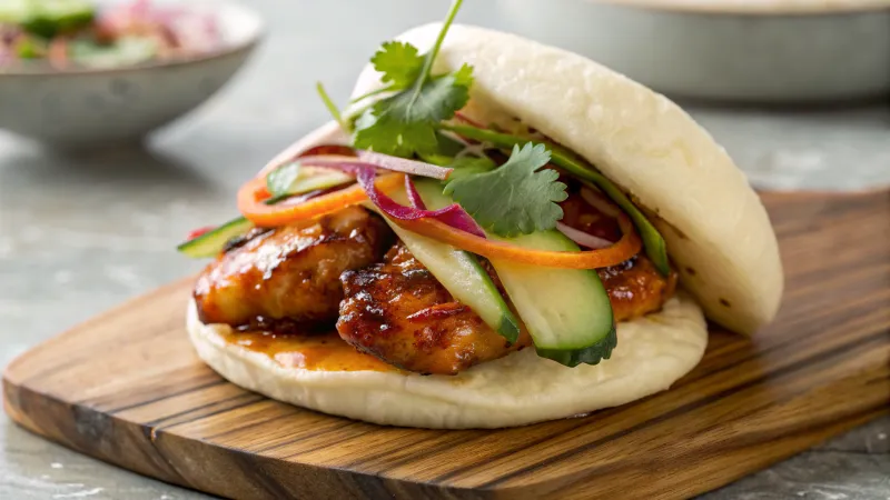 Bao Bun met Honey Glazed Kip