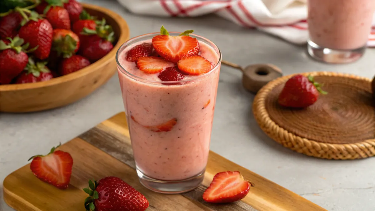 Verfrissende Aardbeien Smoothie