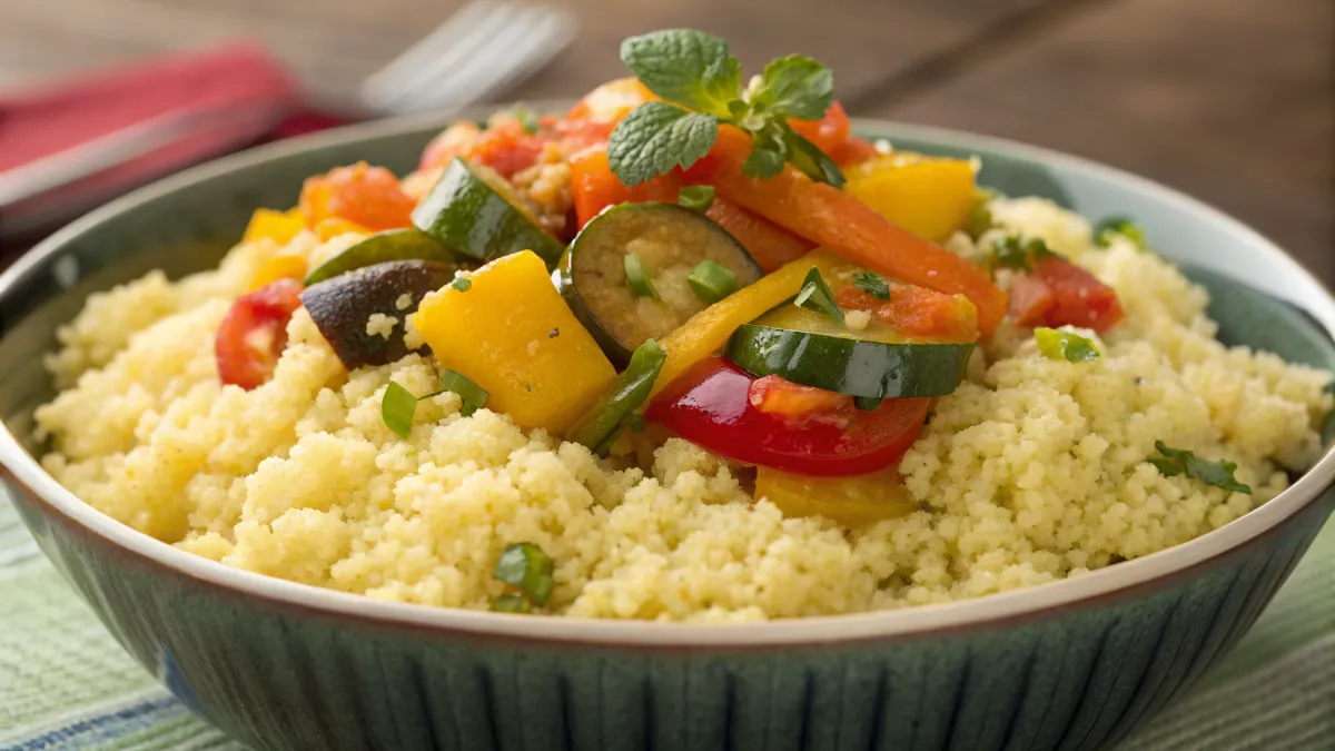 Stoomcouscous met Ethiopische groenten