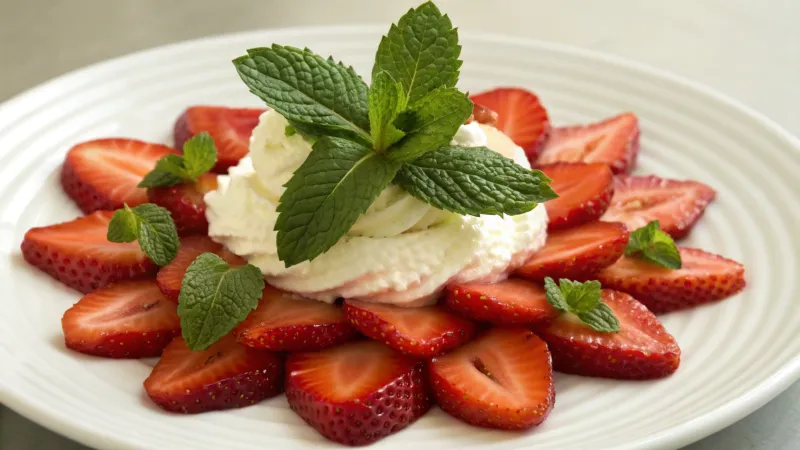 Zoet Aardbeien Toetje