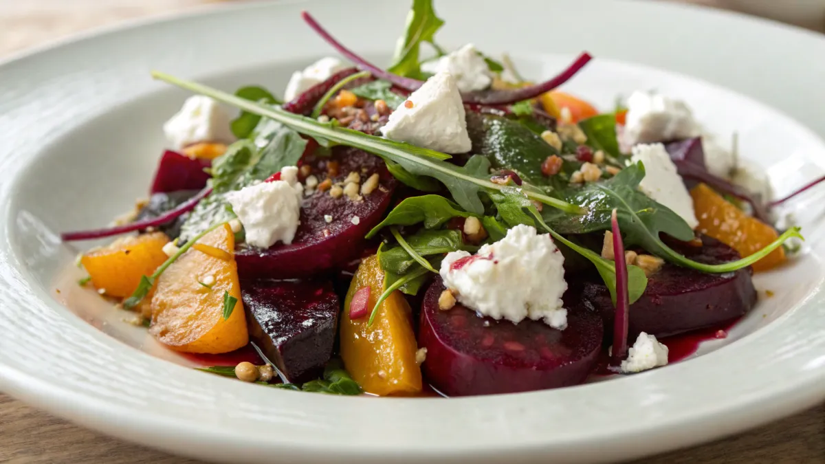 Argentijnse salade met rode biet en geitenkaas