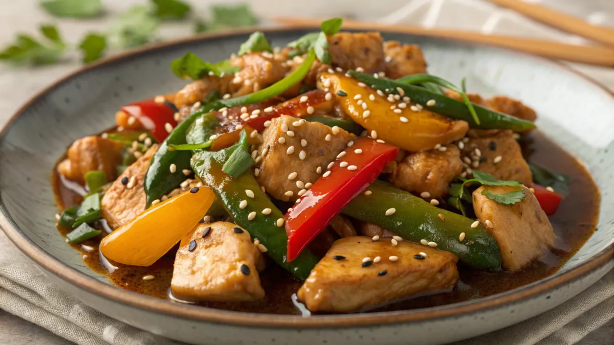 Miso gestoofde kip met wintergroenten