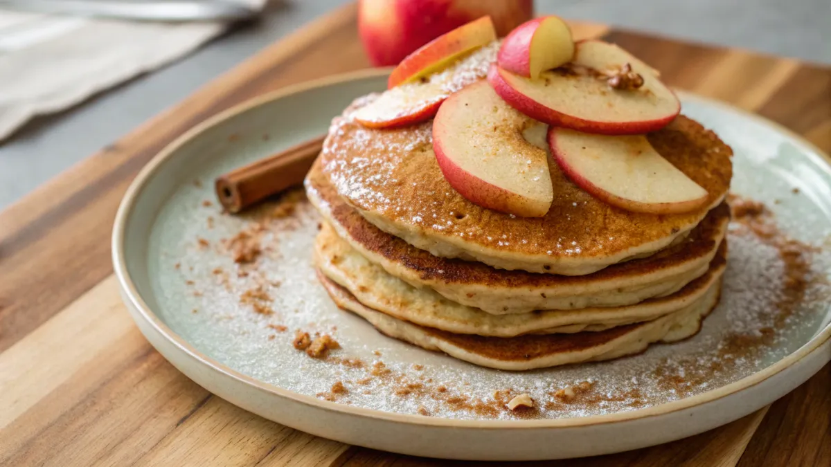 Boekweitpannenkoeken met appel en kaneel
