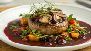 Champignonroomsaus met Rode Wijn