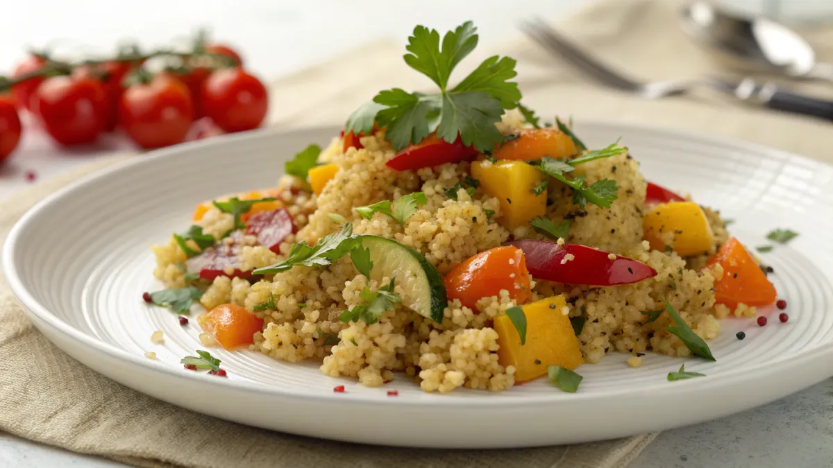 Geroosterde boekweit met groenten