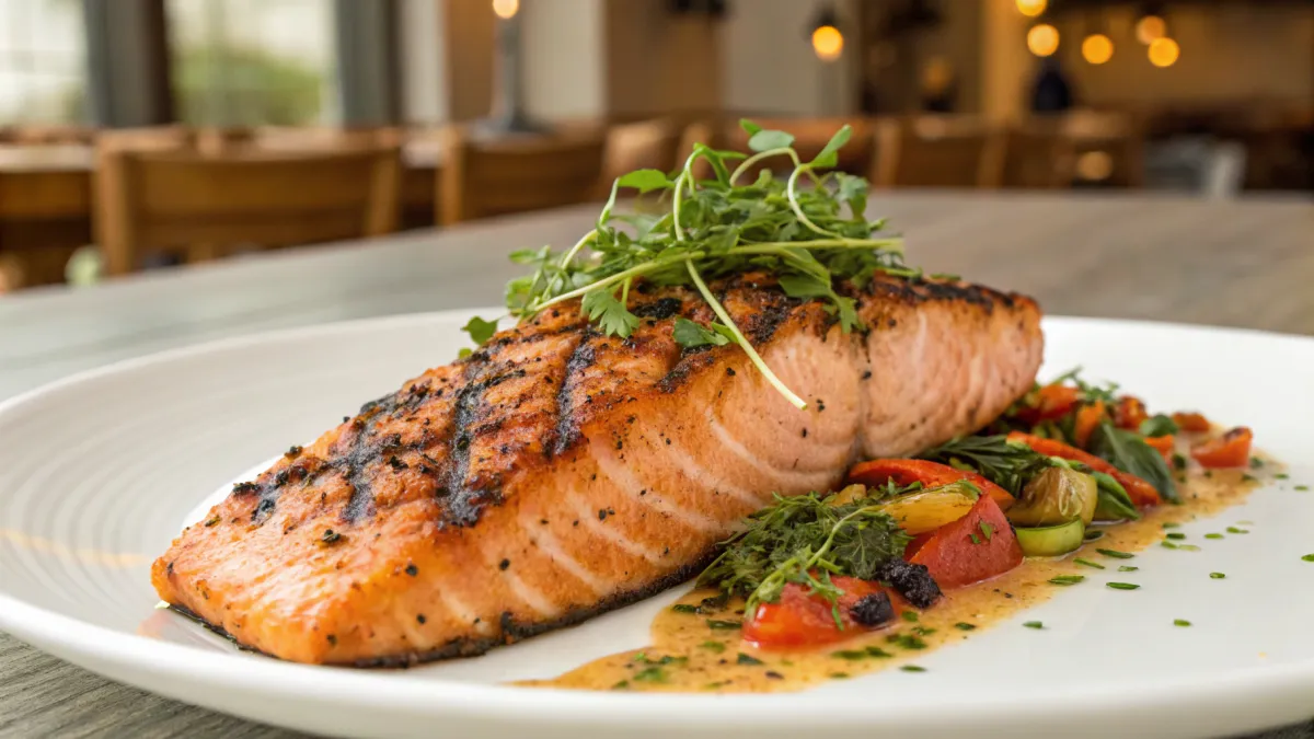 Gegrilde zalm met Creoolse kruiden