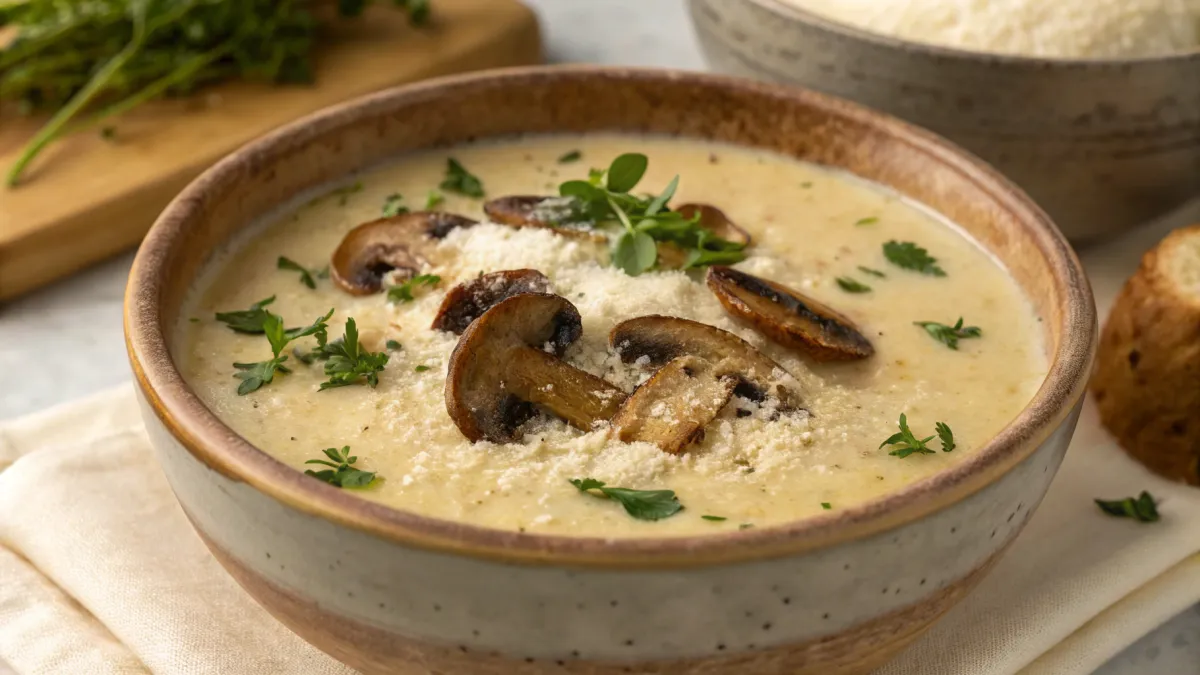 Romige Paddenstoelenroomsoep