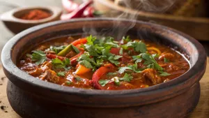 Pittige Ethiopische chilipeperstoofpot