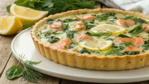 Heerlijke Quiche met Zalm en Spinazie