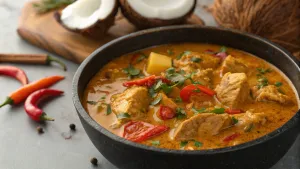 Keniaanse kokosmelkstoofpot met kip