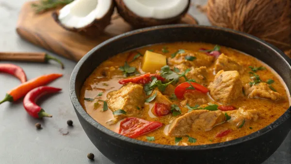 Keniaanse kokosmelkstoofpot met kip