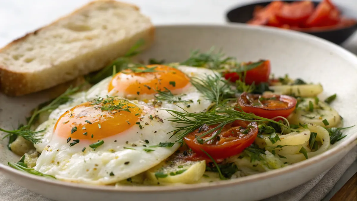 Keniaanse venkel en ei ontbijt