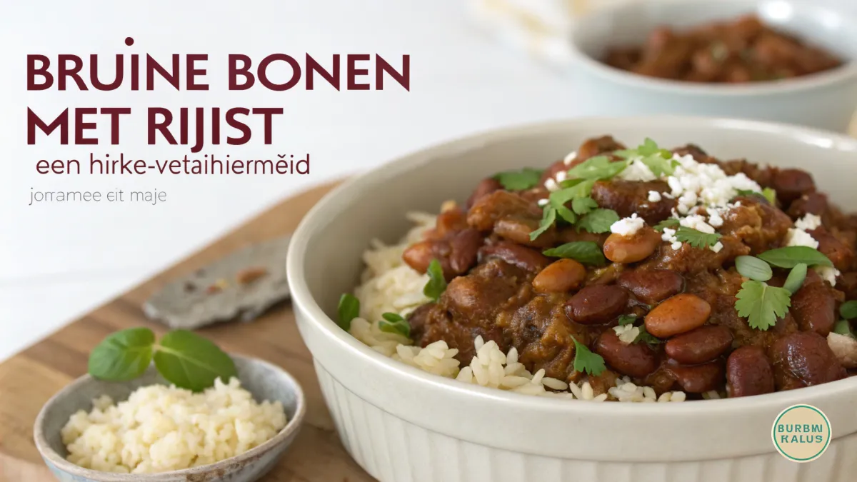 Bruine Bonen met Rijst - Een Heerlijke Comfortmaaltijd