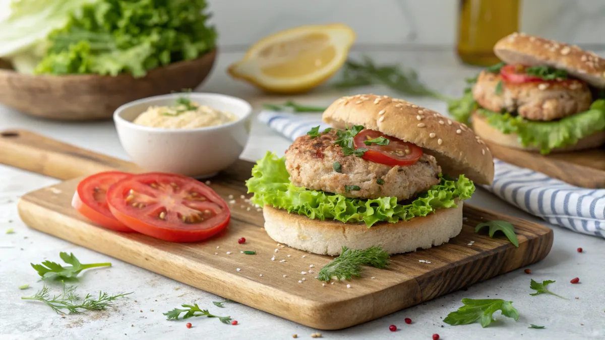 Zelfgemaakte Tonijnburgers