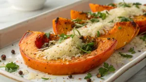 Venezolaanse pompoen met parmezaanse kaas