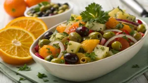 Caribische olijven salade met citrus