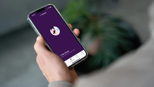BankID-appen som vises på en telefon 