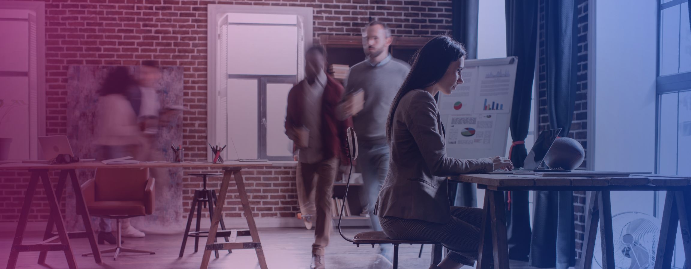 Stock image of an office