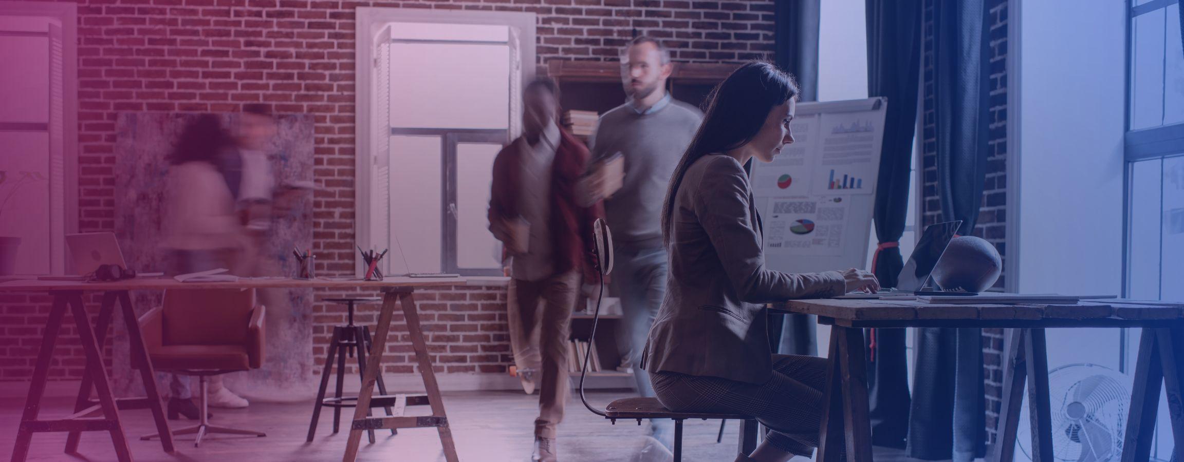 Stock image of an office