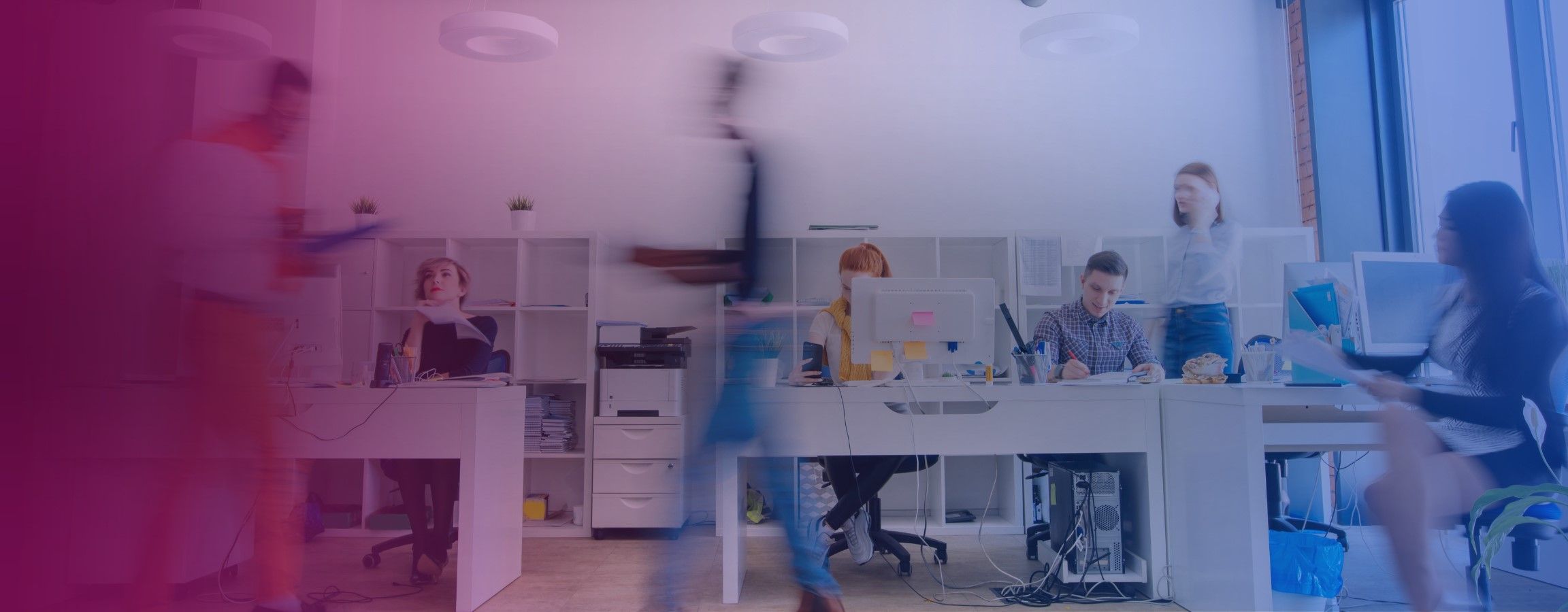 Stock image of an office