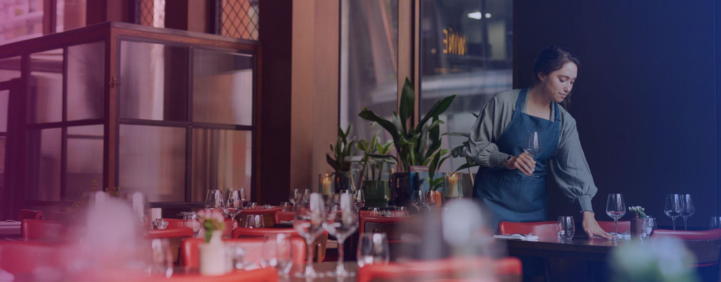 Employee working in hospitality