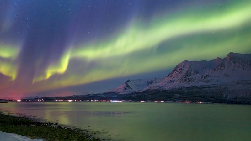 The northern lights in Norway