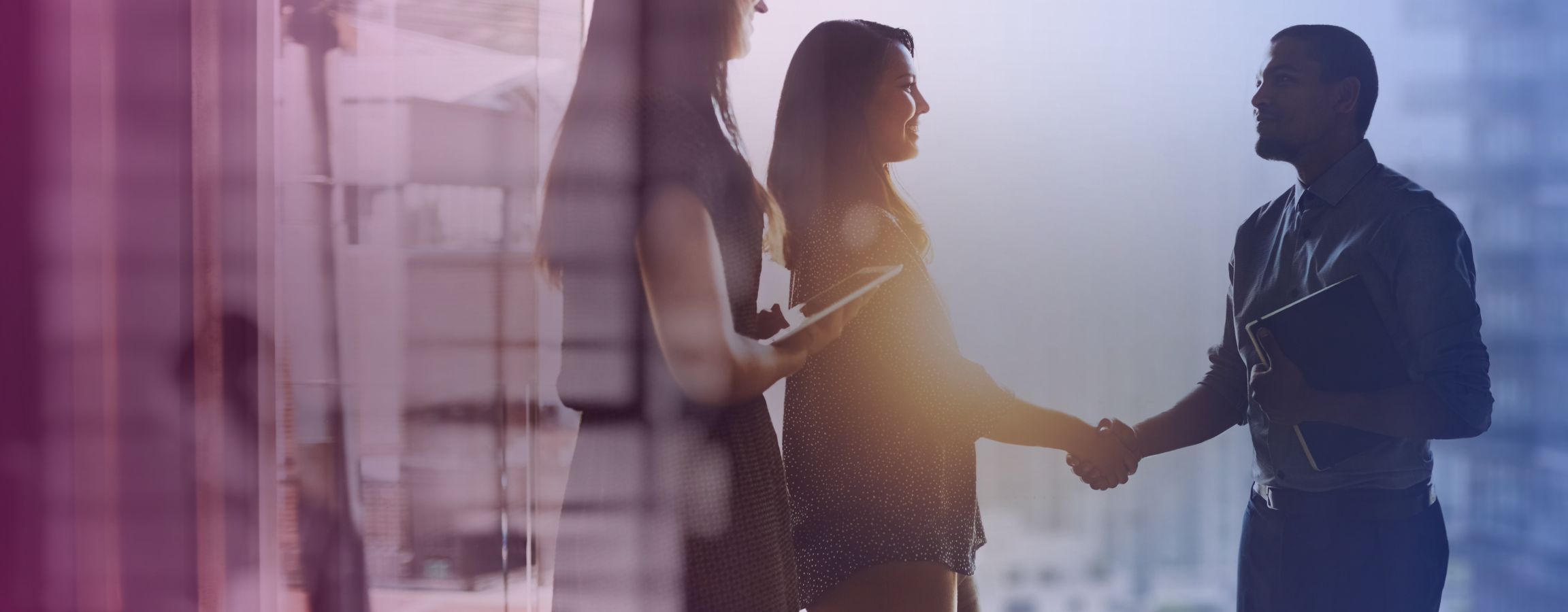 Business people shaking hands