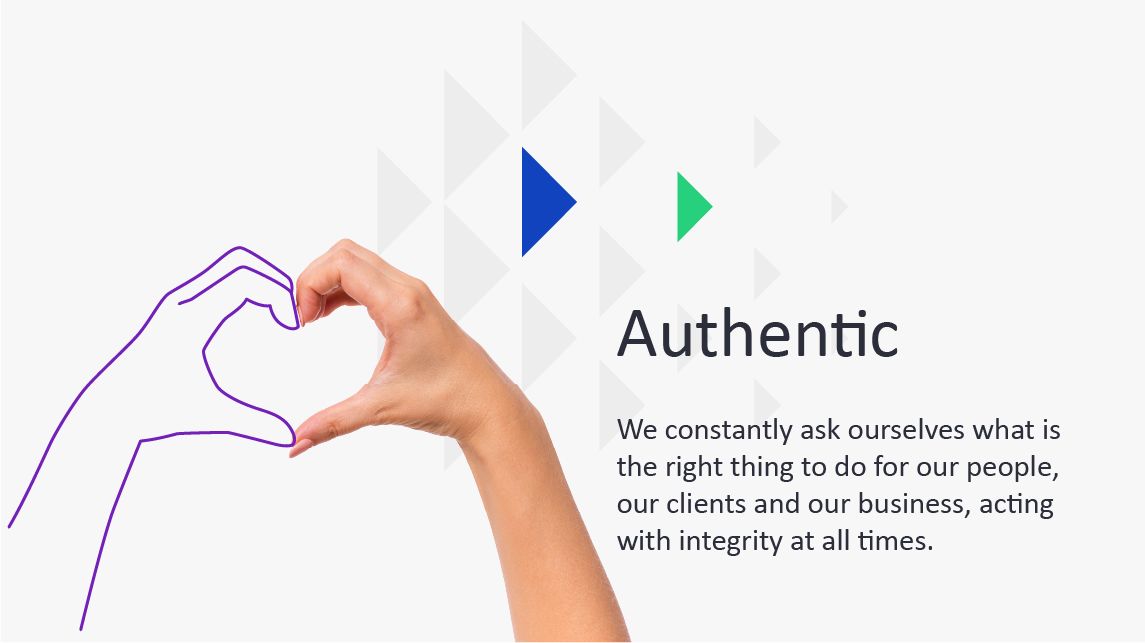 Authentic infographic