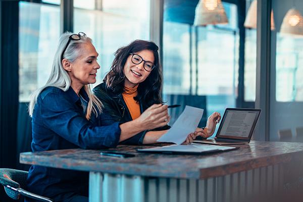 Women working together