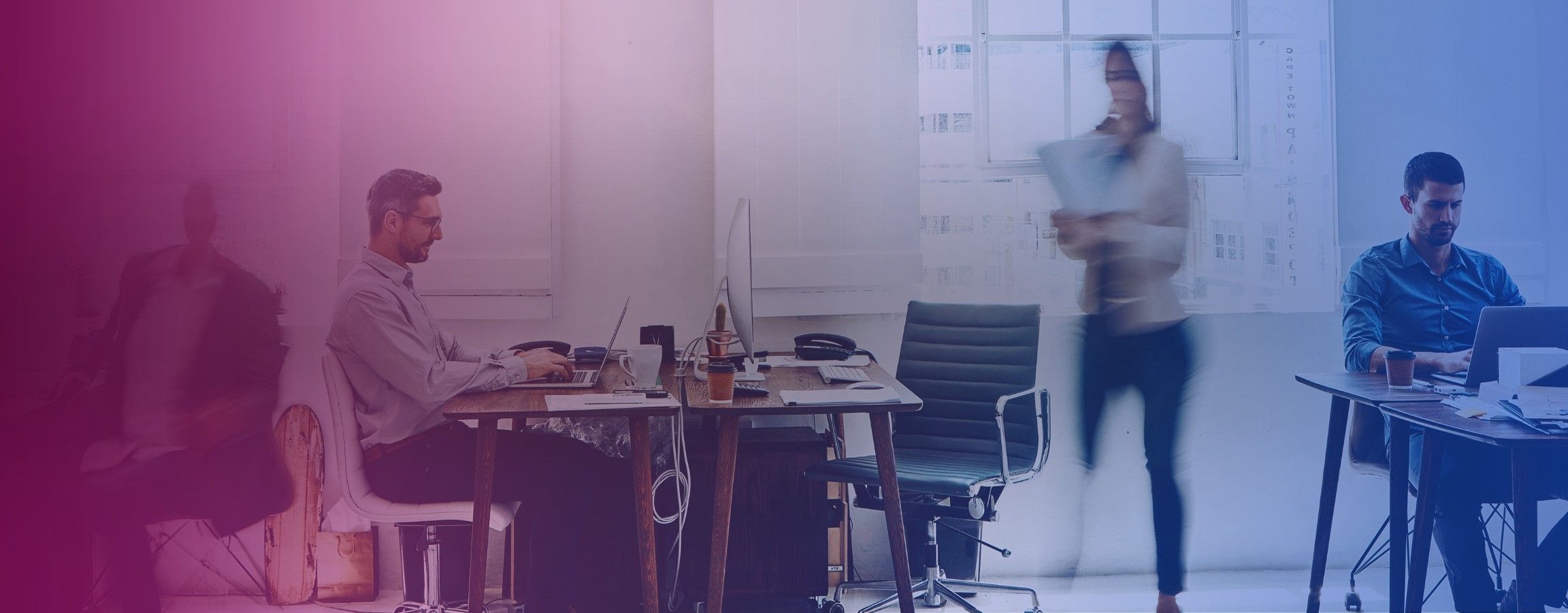 Stock image of an office