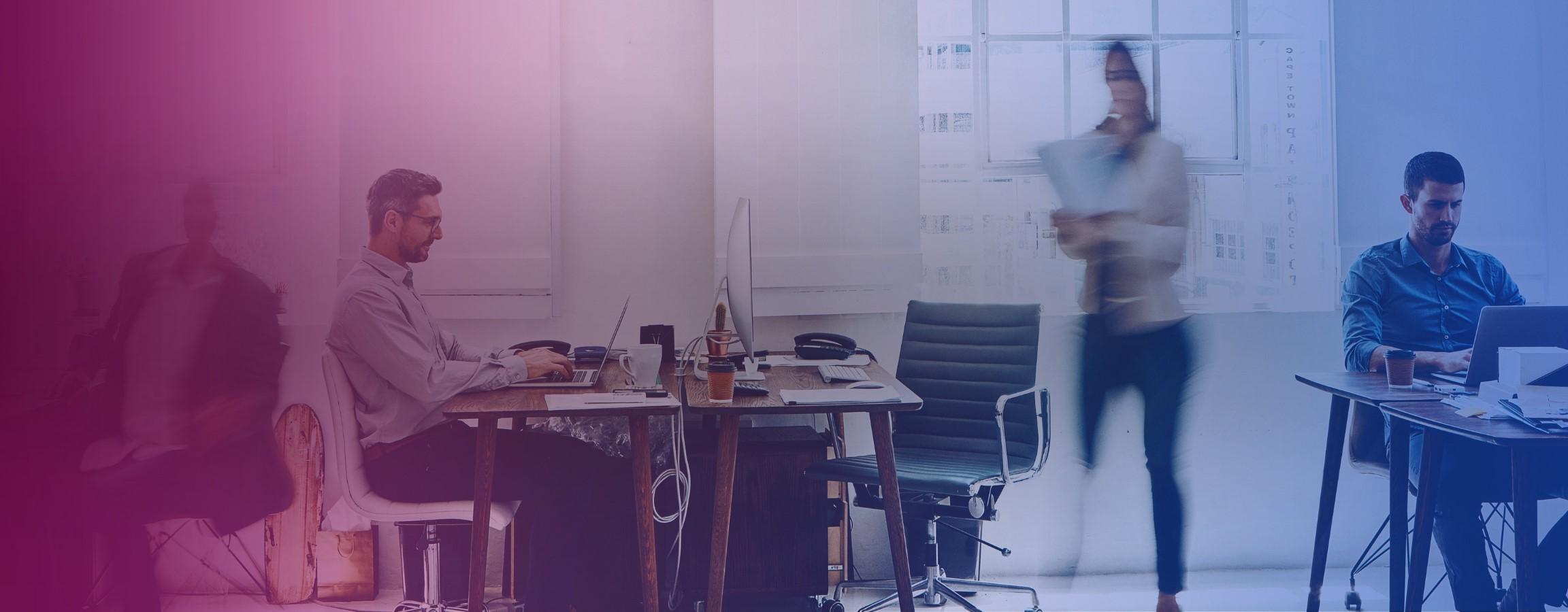 Stock image of an office