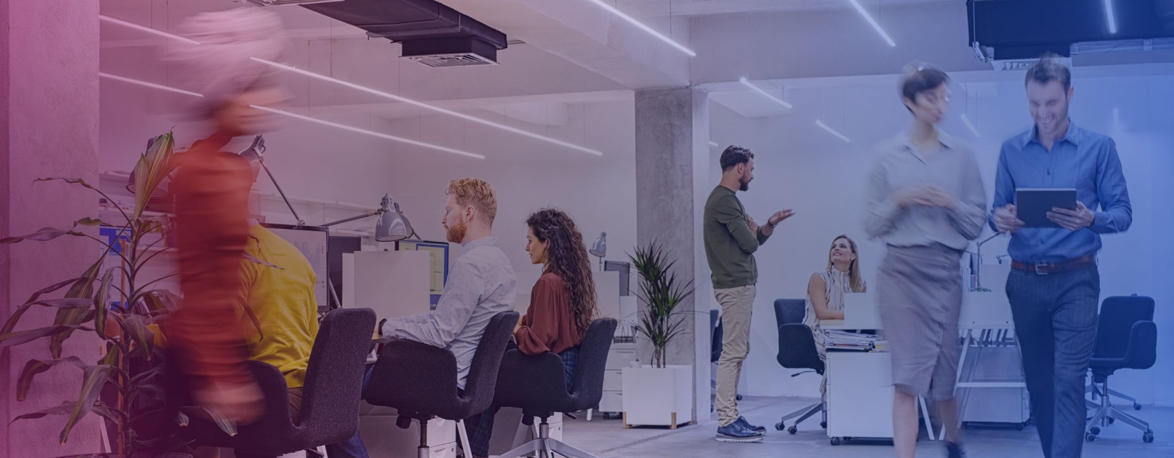 Stock image of an office