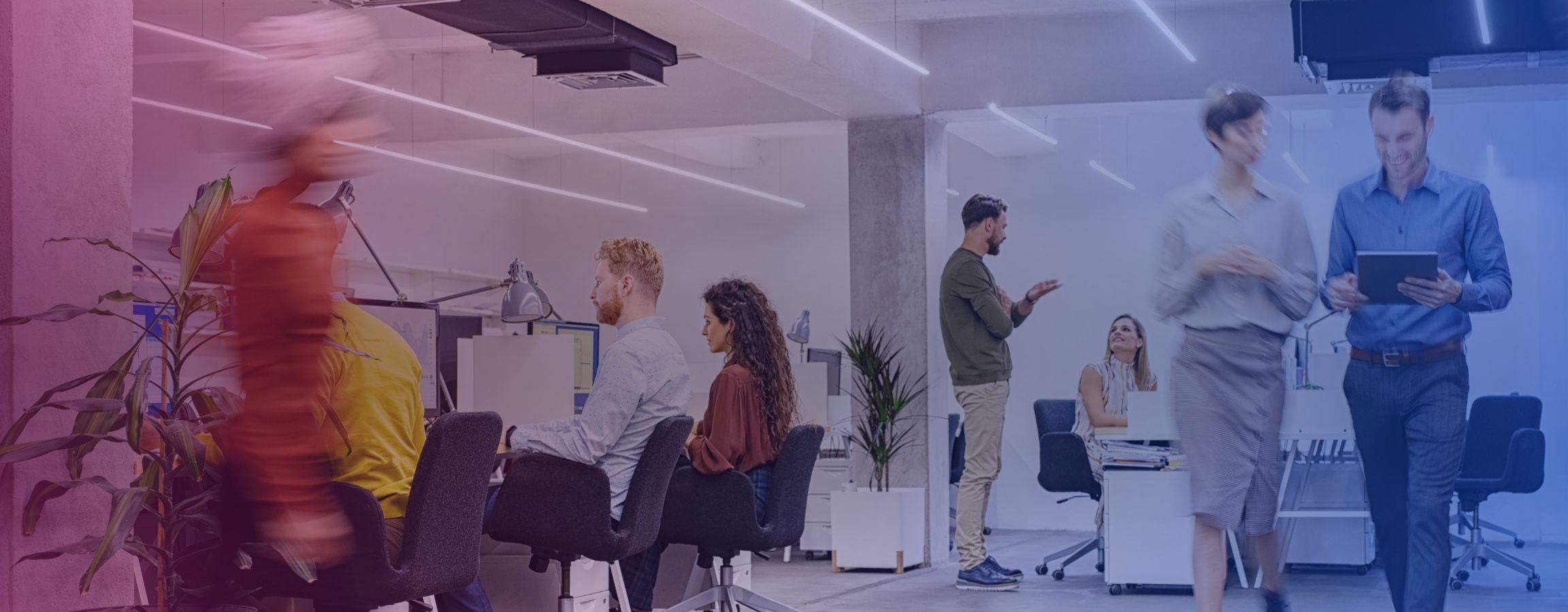 Stock image of an office