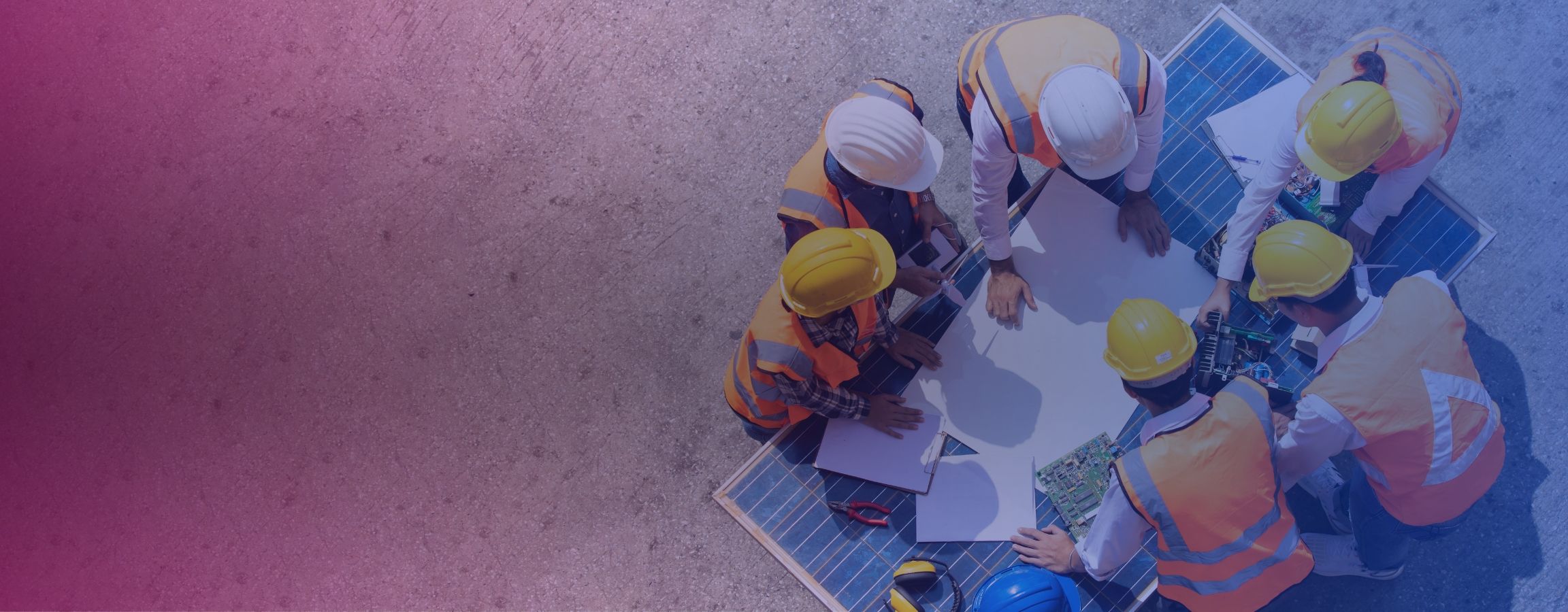 construction workers on site